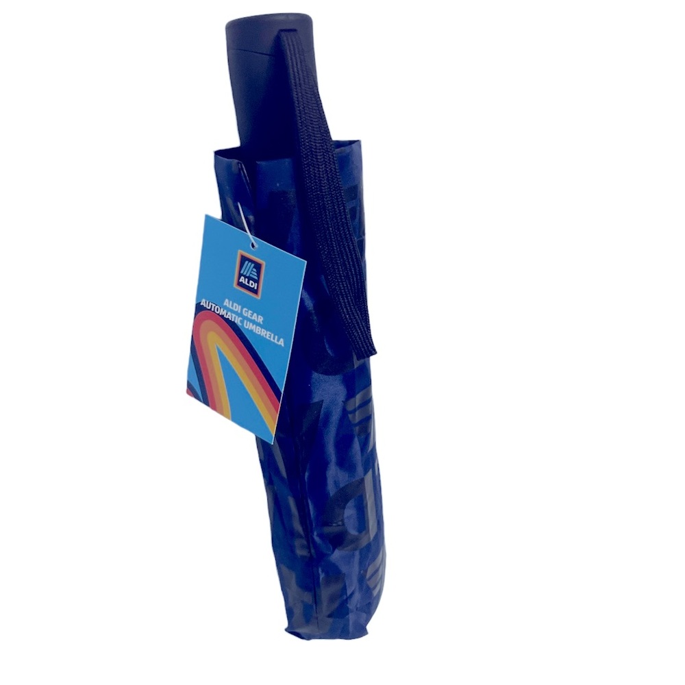 ALDI Gear 2023 Capsule Collection Automatic Umbrella   Navy/Navy or Blue/Black